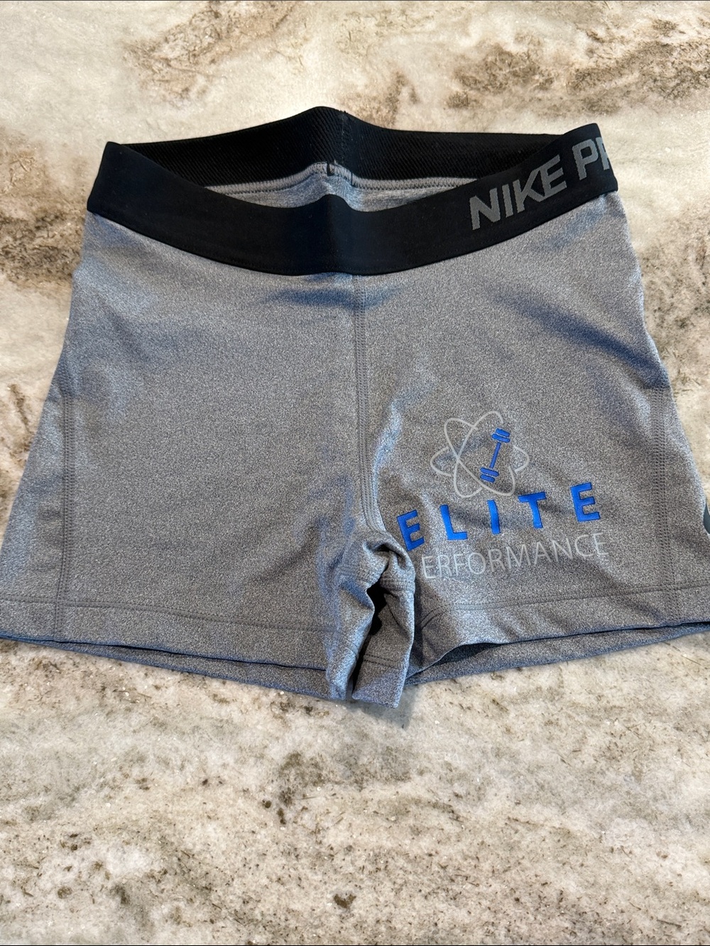 Nike Gray & Black Elite Performance Bike Shorts